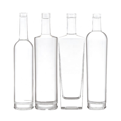 Super-Flint-Glas-Material-Basis 700 ml klares Glas Whisky-Wodka-Weinflasche für Alkohol