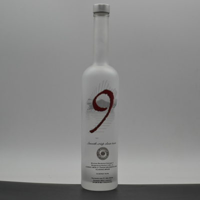 Halsbandmaterial Glas Custom Printing Frosted Spirit Ciroc Wodka Flaschen 700ml 750ml