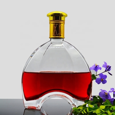 Elegant Glas Wodka Gin Flasche 500ml 750ml 1000ml Volumen für benutzerdefinierte Glasflasche