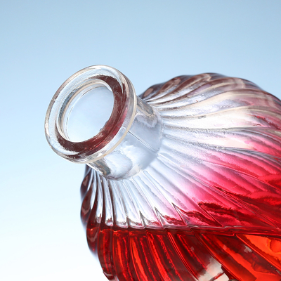 Super Flint Glas Basismaterial Whisky Flasche 350 ml 500 ml 700 ml 750 ml mit Korkkappe