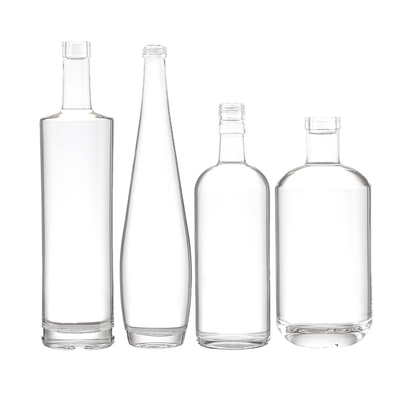 Super Flint Glas 700 ml 750 ml 200 ml leere Glasflasche für Alkohol in individueller Form