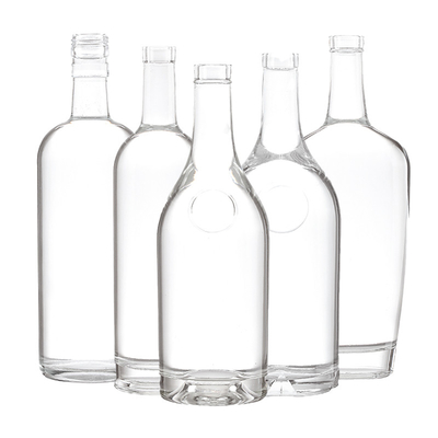 Super Flint Glas 700 ml 750 ml 200 ml leere Glasflasche für Alkohol in individueller Form