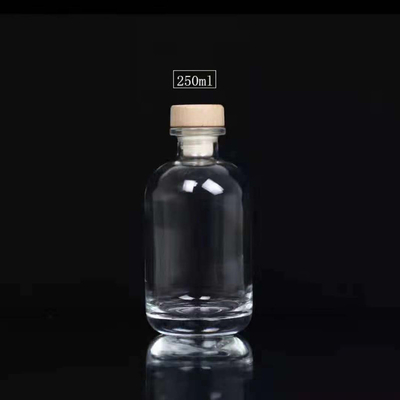 250 ml 375 ml leere Holzkork Whisky Brandy Spirituosen Wein Wodka Alkohol Glasflaschen
