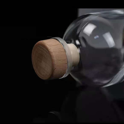 250 ml 375 ml leere Holzkork Whisky Brandy Spirituosen Wein Wodka Alkohol Glasflaschen
