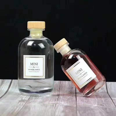 250 ml 375 ml leere Holzkork Whisky Brandy Spirituosen Wein Wodka Alkohol Glasflaschen