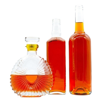 375 ml 500 ml 700 ml 750 ml Glas Flaschen in verschiedenen Größen für Wodka Whisky Rum Gin