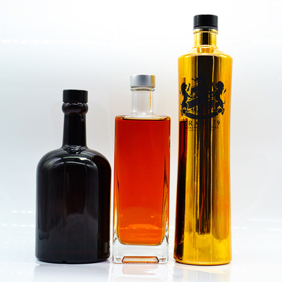 EXW-Bedingungen Kristallglas 750 ml 700 ml 500 ml Tequila Gin Wein Spirituosen Rum Wodka Whisky Glasflasche