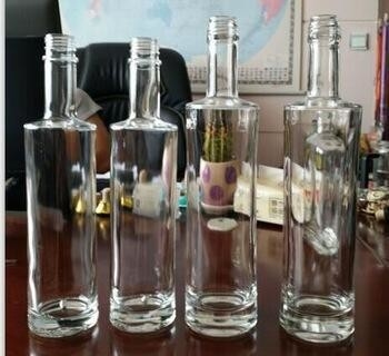 Super Flint Glas 70cl 1Liter Breitkopf Glasflasche für Spirituosen Likör durchsichtig leer