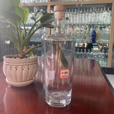Super Flint Glas 70cl 1Liter Breitkopf Glasflasche für Spirituosen Likör durchsichtig leer