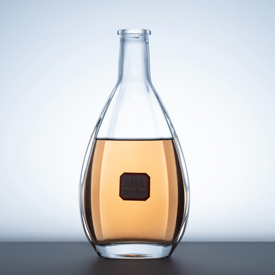 Glas aus Hochstein 700 ml 750 ml Rum Wodka Whiskey Tequila Glasflasche mit Kork