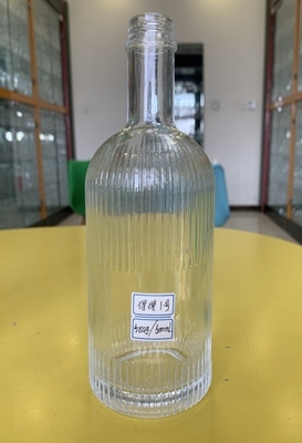 Einzelne runde Korkflasche für Tequila Likör Whisky 1L 750ml 700ml 500ml 34oz Kapazität