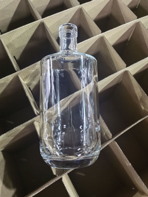 Einzelne runde Korkflasche für Tequila Likör Whisky 1L 750ml 700ml 500ml 34oz Kapazität