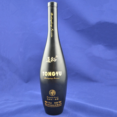Leere Glasflaschen für Alkohol und Wein 500 ml 750 ml 1000 ml Rundform
