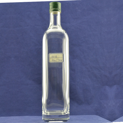 Leere Glasflaschen für Alkohol und Wein 500 ml 750 ml 1000 ml Rundform