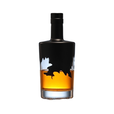Super Flint Glaskragen Material 200 ml Tequila Whiskey Glasflasche Custom Logo Druck