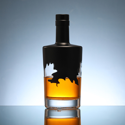 Super Flint Glaskragen Material 200 ml Tequila Whiskey Glasflasche Custom Logo Druck