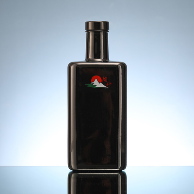 Super Flint Glas 750 ml Gin Glas Weinflaschen mit Korkdichtung