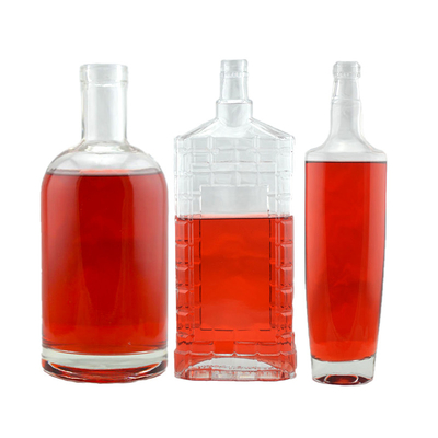 250 ml Rotmarke Gold Spraymalerei Brandy Likör Tequila Wodka Flasche mit Metallkappe