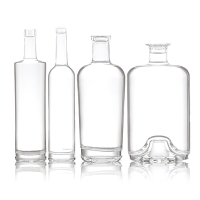 Empty 500 ml Gold Schwarzer Alkohol Brandy Whiskey Wodka in 750 ml Glasflaschen mit Stopp