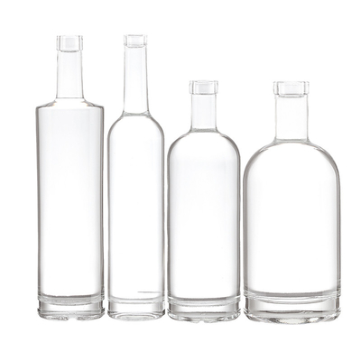 700 ml 200 ml 500 ml 1 Liter Glaskappe Wodka Brandy Flaschen zur Aufbewahrung von klarem Champagner