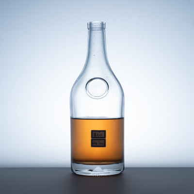 Korkendichtungsart 750 ml leere Glasflaschen für schicke Spirituosen in Super-Fliesenmaterial