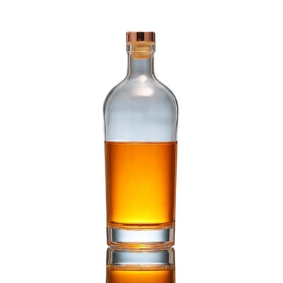 Individuelle 750 ml Glasflasche mit Stoppe und durchsichtigem Material