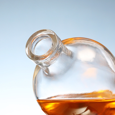 Individuelle 750 ml Glasflasche mit Stoppe und durchsichtigem Material
