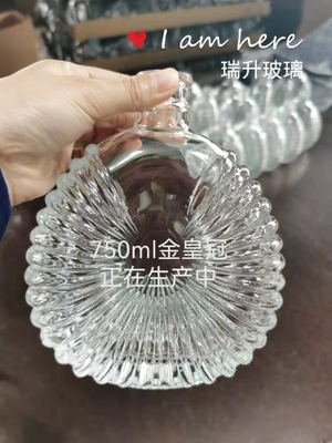 500 ml Olivenöl Spirituosen Leere 700 ml 750 ml Schwarze Wodka Whisky Glasflaschen