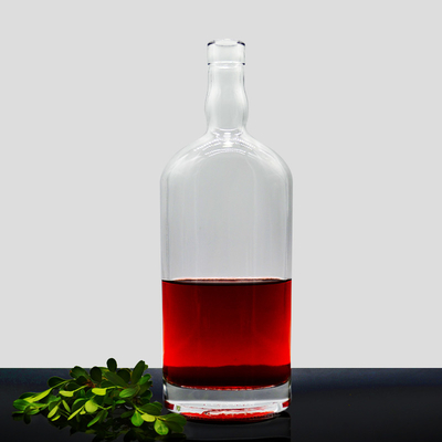 Einzigartige hellblaue Whisky-Geschwindigkeit 700 ml 500 ml leere Ginflasche für Alkohol