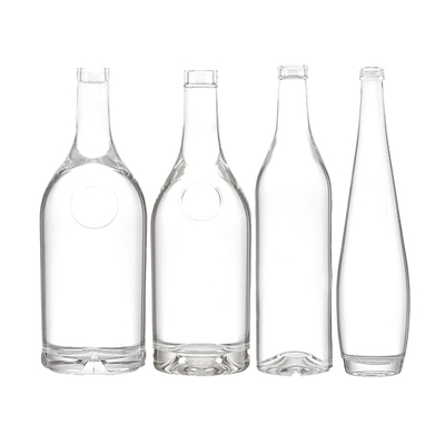 Industriegetränke 500 ml klare runde Glasflasche mit luftdichtem Korkkappe