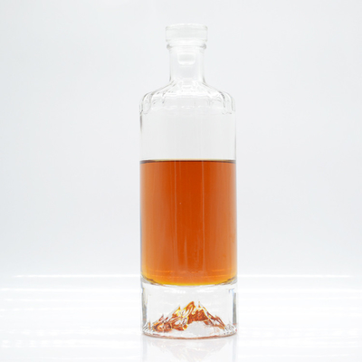 Super Flint Glas 700 ml Schwarzer Matte Gin Whisky Spirituosen Alkohol Alkohol Flaschen für Sie