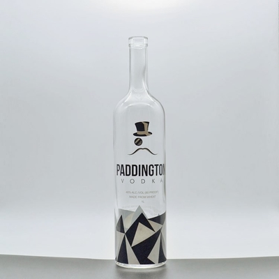 Super Flint Glas 700 ml Schwarzer Matte Gin Whisky Spirituosen Alkohol Alkohol Flaschen für Sie