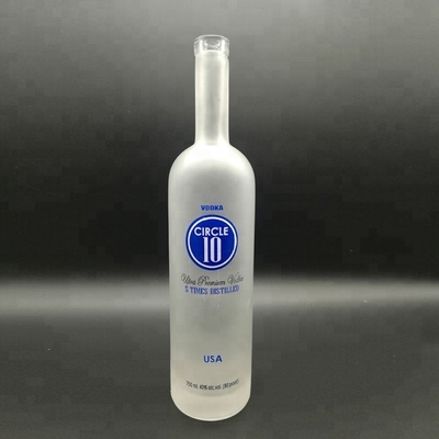 Individuelle 750 ml klare Glasflaschen für Alkoholversiegelung