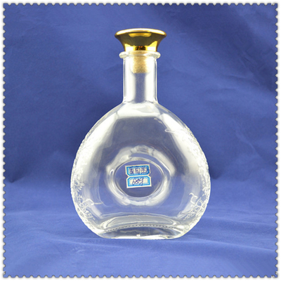 Industrielles Super-Flint-Glasmaterial 500 ml XO-Flasche für Getränke Alkohol Wein Whisky