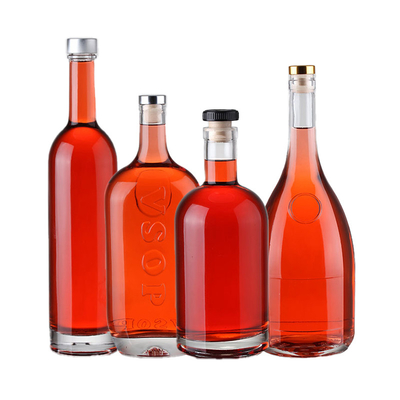 Decal Glasflaschen für Schnaps und Wein 375 ml 500 ml 700 ml 750 ml Extra Flint Leer