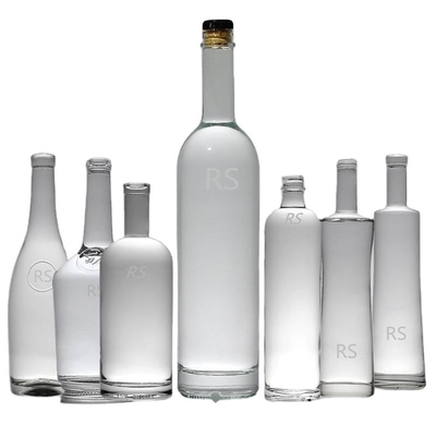 Leerglas Rum Gin Whisky Wodka Super Flint Flaschen am besten für Rum 500 ml 750 ml Kapazität