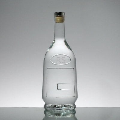 Frosted Clear Glass Flaschen mit Schraubkappen für Wein und Brandy Farbfarben OEM