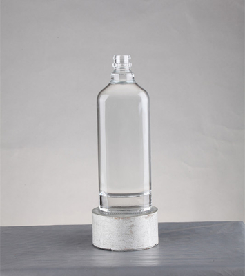 Industriegetränke 250 ml 500 ml 750 ml Flach Whisky Flasche Glas mit Schraubkappe