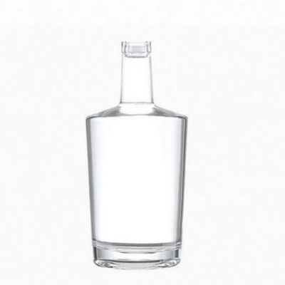 Super Flint Glas 750 ml Flasche für Brandy Rum Wodka in schwarzer Verpackung und Material