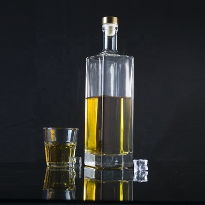 500 ml 750 ml 1000 ml Klarer Gin Rum Whiskey Glas Flasche mit Korkenverschluss