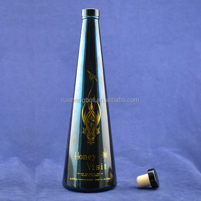 Privatfabrik 750 ml Flaschen aus schwarzem Glas für Wein/Öl/Whisky in Kartonverpackungen