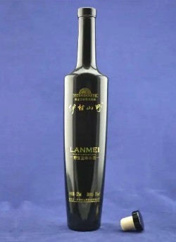 Druck des Kundenlogos 750 ml klare Frostglasflaschen für Alkohol Whisky Gin Wodka