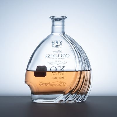 1 Liter Whisky Glas Wodka Flasche Leere Spirituosenflasche 375ml 500ml 750ml mit Korkkappe