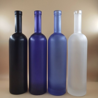 Matte schwarzer Gin Honig Alkoholisches Getränk Champagner Flasche Glas 250 ml 375 ml 1000 ml