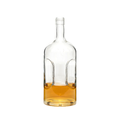 Super Flint angepasste Farbige Elektroplattierte Blauglas Tequila Wodka Likörflasche 1L
