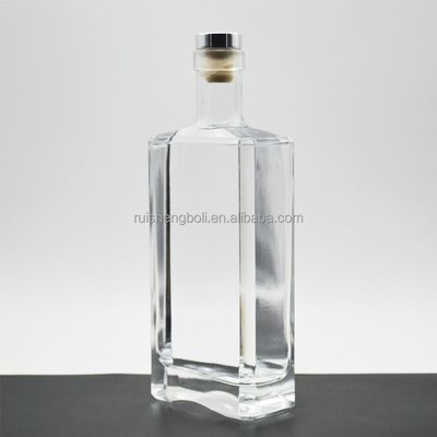 Custom Design Klarglasflasche für Olivenöl 750 ml 500 ml Wodka Likör Gin Recycling