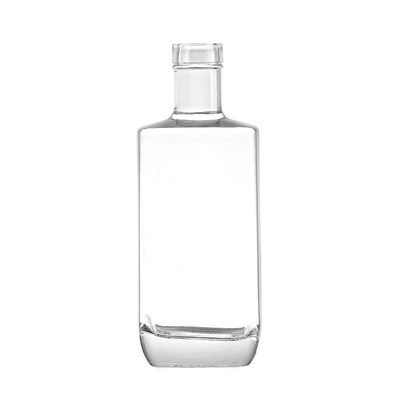 500 ml 700 ml 750 ml Quadrat-Wodka-Flasche in Super Flint Glasmaterial für Mineralwasser