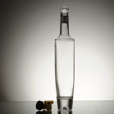 Custom Design 750ml Whisky Glasflasche mit Decal Oberfläche Handling und Proben frei