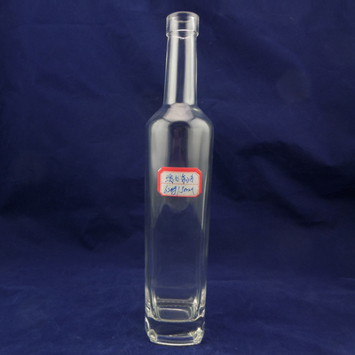 750 ml klare Glasflasche aus Super Flint Glasmaterial für Whisky