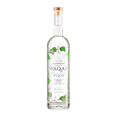 Klar 375 ml 500 ml 700 ml 750 ml Custom Frosted Printing Spray Brandy Whisky Liquor Wodka Flasche mit Kappe